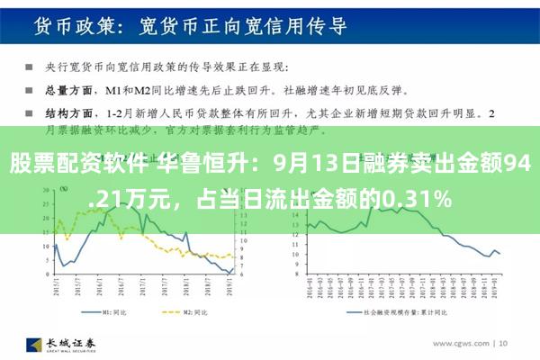 股票配资软件 华鲁恒升：9月13日融券卖出金额94.21万元，占当日流出金额的0.31%