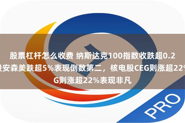 股票杠杆怎么收费 纳斯达克100指数收跌超0.2%，成分股安森美跌超5%表现倒数第二，核电股CEG则涨超22%表现非凡