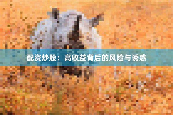配资炒股：高收益背后的风险与诱惑