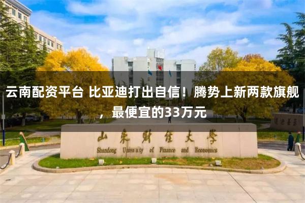 云南配资平台 比亚迪打出自信！腾势上新两款旗舰，最便宜的33万元