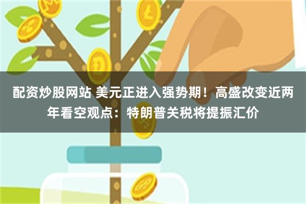 配资炒股网站 美元正进入强势期！高盛改变近两年看空观点：特朗普关税将提振汇价