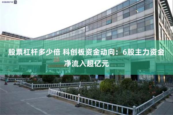 股票杠杆多少倍 科创板资金动向：6股主力资金净流入超亿元