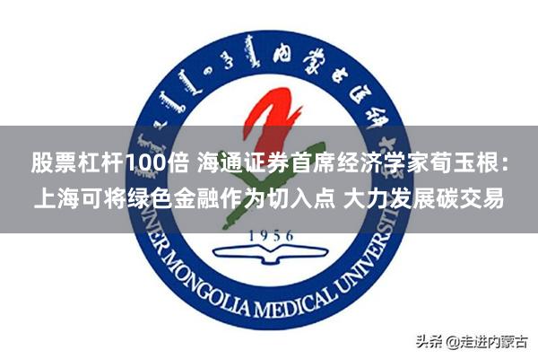 股票杠杆100倍 海通证券首席经济学家荀玉根：上海可将绿色金融作为切入点 大力发展碳交易