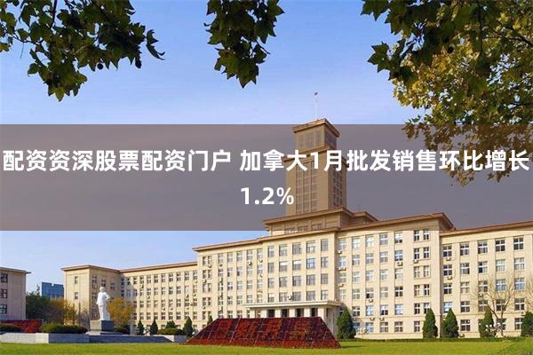 配资资深股票配资门户 加拿大1月批发销售环比增长1.2%