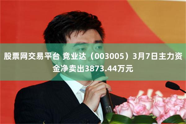 股票网交易平台 竞业达（003005）3月7日主力资金净卖出3873.44万元