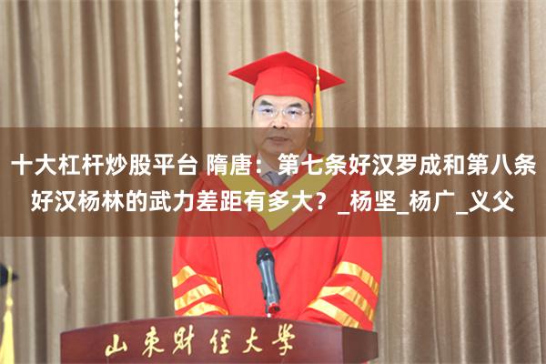 十大杠杆炒股平台 隋唐：第七条好汉罗成和第八条好汉杨林的武力差距有多大？_杨坚_杨广_义父