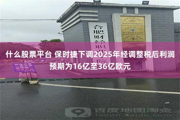 什么股票平台 保时捷下调2025年经调整税后利润预期为16亿至36亿欧元